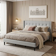 Load image into Gallery viewer, Sealy Super King Fabric Bed Frame - Silver