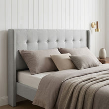 Load image into Gallery viewer, Sealy Super King Fabric Bed Frame - Silver