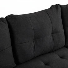 Load image into Gallery viewer, Murphy 3 Seater Sofa Bed with Storage - Black