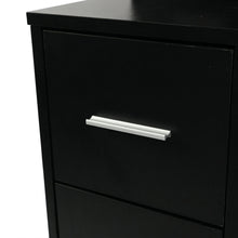 Load image into Gallery viewer, Freesia 2 Piece Dressing Table with Mirror &amp; Stool Set - Black