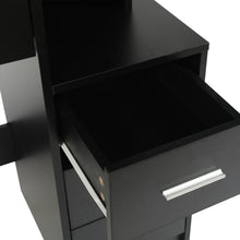 Load image into Gallery viewer, Gardenia 2 Piece Dressing Table with Mirror &amp; Stool Set - Black (p1=0.055m³-20.0kg)(p2=0.059m³-17.5kg)(T=0.114m³-37.5kg)