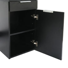Load image into Gallery viewer, Comfrey 2 Piece Dressing Table with Mirror &amp; Stool Set - Black
