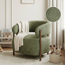 Load image into Gallery viewer, Elow Velvet Armchair - Olive Green