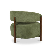 Load image into Gallery viewer, Elow Velvet Armchair - Olive Green