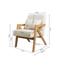 Load image into Gallery viewer, Aalto Velvet Armchair - Beige