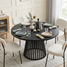 Load image into Gallery viewer, Arluna Round Dining Table 120x75cm - Black