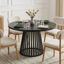 Load image into Gallery viewer, Arluna Round Dining Table 120x75cm - Black