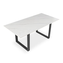 Load image into Gallery viewer, Bridger Matt Ceramic Dining Table 180 x 90cm - Snow White