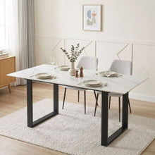 Load image into Gallery viewer, Bridger Matt Ceramic Dining Table 180 x 90cm - Snow White