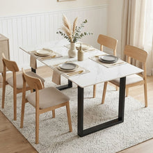 Load image into Gallery viewer, Bridger Matt Ceramic Dining Table 180 x 90cm - Snow White