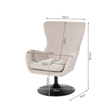 Load image into Gallery viewer, Arcus Velvet Armchair - Light Khaki