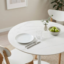 Load image into Gallery viewer, Tulesso Round Dining Table 90x75cm - Snow White