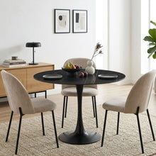 Load image into Gallery viewer, Tulesso Round Dining Table 90x75cm - Golden Black