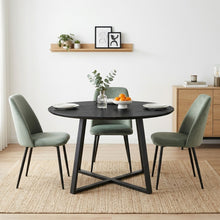 Load image into Gallery viewer, Crastin Round Dining Table 120x75cm - Black