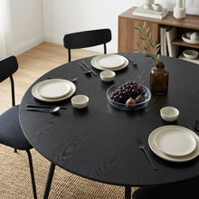 Load image into Gallery viewer, Crastin Round Dining Table 120x75cm - Black