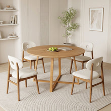 Load image into Gallery viewer, Crastin Round Dining Table 120x75cm - Oak