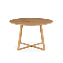 Load image into Gallery viewer, Crastin Round Dining Table 120x75cm - Oak
