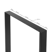 Load image into Gallery viewer, Varex Box Shape Metal Dining Table Legs 65x72.5cm - Set of 2