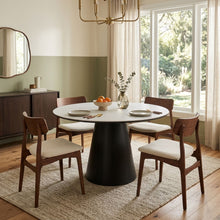 Load image into Gallery viewer, Consera 120cm Ceramic Round Dining Table - White