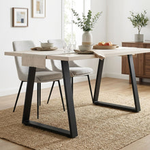 Load image into Gallery viewer, Varex Trapezoid Metal Dining Table Legs 45/67x72.5cm - Set of 2