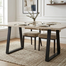 Load image into Gallery viewer, Varex Trapezoid Metal Dining Table Legs 65/90x72.5cm - Set of 2