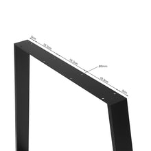 Load image into Gallery viewer, Varex Trapezoid Metal Dining Table Legs 65/90x72.5cm - Set of 2