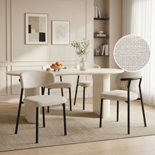 Load image into Gallery viewer, Curvano Fabric Dining Chair Set Of 4 - Beige (T=0.380m³ - 24.5kg)