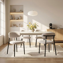 Load image into Gallery viewer, Curvano Fabric Dining Chair Set Of 4 - Beige (T=0.380m³ - 24.5kg)
