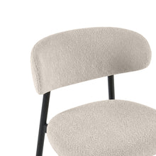 Load image into Gallery viewer, Curvano Teddy Fabric Dining Chair Set Of 4 - Beige