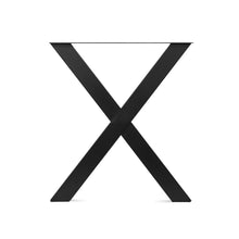 Load image into Gallery viewer, Varex X-Shape Metal Dining Table Legs 60x71cm - Set of 2
