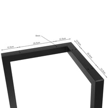 Load image into Gallery viewer, Varex V-Shape Metal Dining Table Legs 50/70x72.5cm - Set of 2