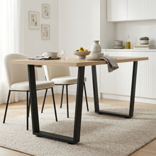Load image into Gallery viewer, Varex Trapezoid Metal Dining Table Legs 65/45x72.5cm - Set of 2