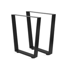 Load image into Gallery viewer, Varex Trapezoid Metal Dining Table Legs 65/45x72.5cm - Set of 2