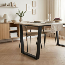Load image into Gallery viewer, Varex Trapezoid Metal Dining Table Legs 65/45x72.5cm - Set of 2