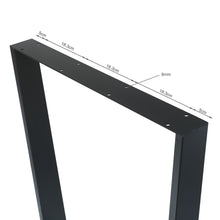 Load image into Gallery viewer, Varex Trapezoid Metal Dining Table Legs 65/45x72.5cm - Set of 2