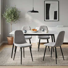 Load image into Gallery viewer, Quila Velvet Dining Chair - Set Of 4 - Light Grey (0.199m³ - 18.0kg)
