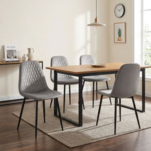 Load image into Gallery viewer, Quila Velvet Dining Chair - Set Of 4 - Light Grey (0.199m³ - 18.0kg)