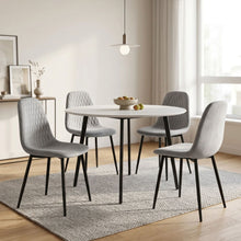 Load image into Gallery viewer, Quila Velvet Dining Chair - Set Of 4 - Light Grey (0.199m³ - 18.0kg)