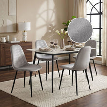 Load image into Gallery viewer, Quila Velvet Dining Chair - Set Of 4 - Light Grey (0.199m³ - 18.0kg)