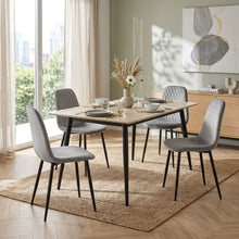 Load image into Gallery viewer, Quila Velvet Dining Chair - Set Of 4 - Light Grey (0.199m³ - 18.0kg)
