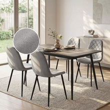 Load image into Gallery viewer, Sera Velvet Dining Chair - Set Of 4 - Light Grey