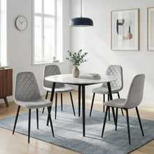 Load image into Gallery viewer, Sera Velvet Dining Chair - Set Of 4 - Light Grey