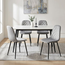 Load image into Gallery viewer, Sera Velvet Dining Chair - Set Of 4 - Light Grey