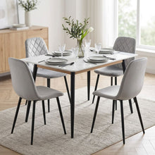 Load image into Gallery viewer, Sera Velvet Dining Chair - Set Of 4 - Light Grey