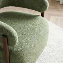 Load image into Gallery viewer, Elow Velvet Armchair - Olive Green
