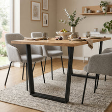 Load image into Gallery viewer, Varex Trapezoid Metal Dining Table Legs 65/45x72.5cm - Set of 2