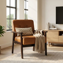 Load image into Gallery viewer, Ronan PU Armchair - Brown