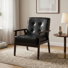 Load image into Gallery viewer, Ronan PU Armchair - Black