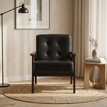 Load image into Gallery viewer, Ronan PU Armchair - Black