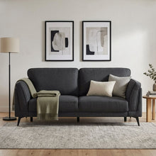 Load image into Gallery viewer, Brulo Linen 3 Seater Sofa - Dark Grey